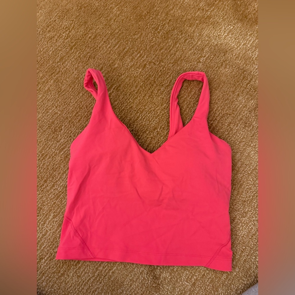 Lululemon Align Bright Coral V-Neck Tank